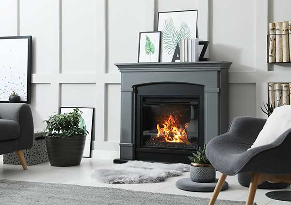 Living Room with Electric Fireplace Living Room with Electric Fireplace